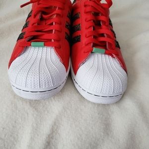 Mens red adidas Sneakers Size 9.